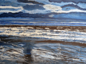 "Brighton Blues" original painting by Elaine Fogel