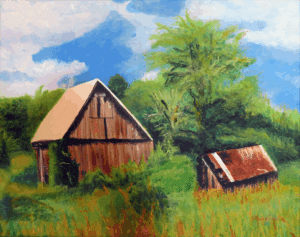 Original painting, "Ottawa Valley Farm" by Elaine Fogel