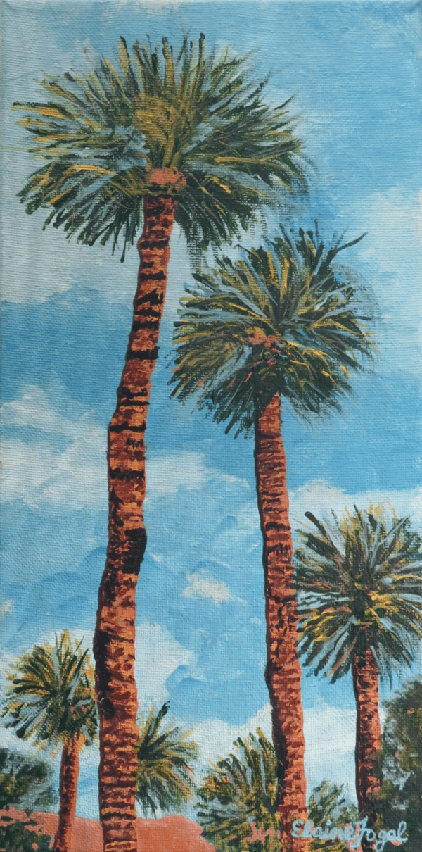 Original painting, "Palm Trees" by Elaine Fogel