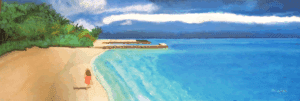 "Tropical Seashore" original painting