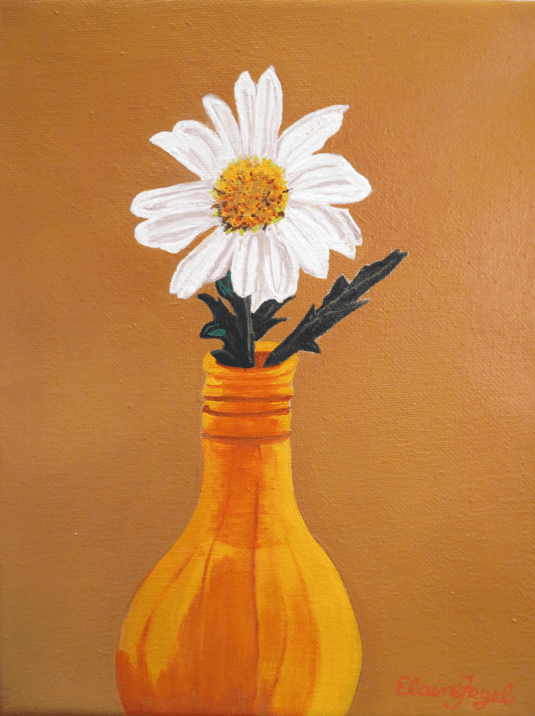 White Daisy in a Vase